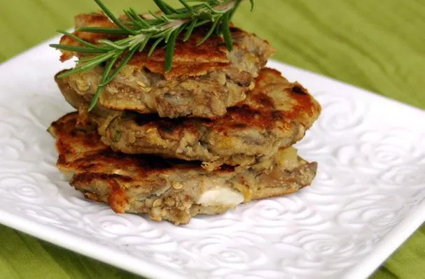 Melanzane e cuori di carciofo in galette