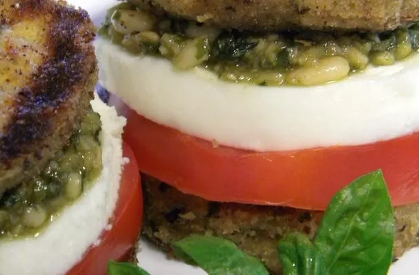 Eggplant Caprese Stacks