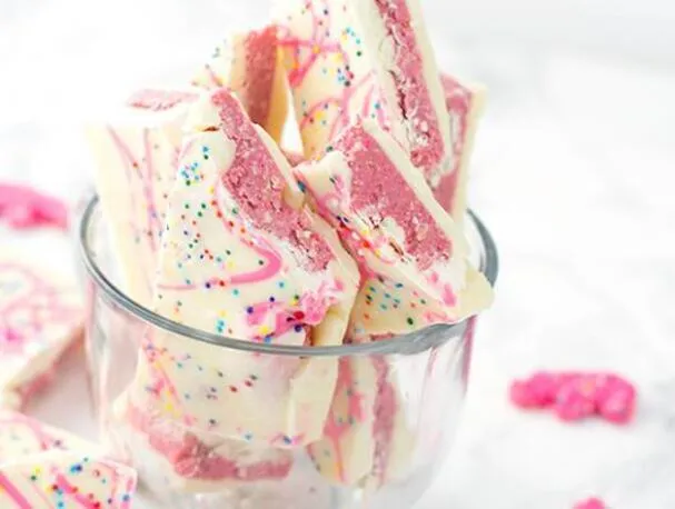 Frosted Animal Cracker Bark