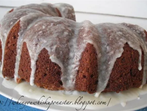 Torta rovesciata di banana glassata