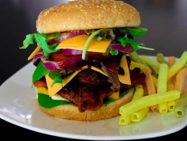 Hamburger di pollo alla griglia