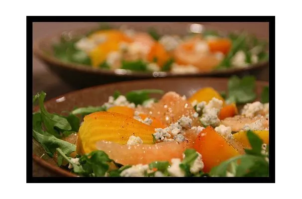 Insalata di rucola con arance