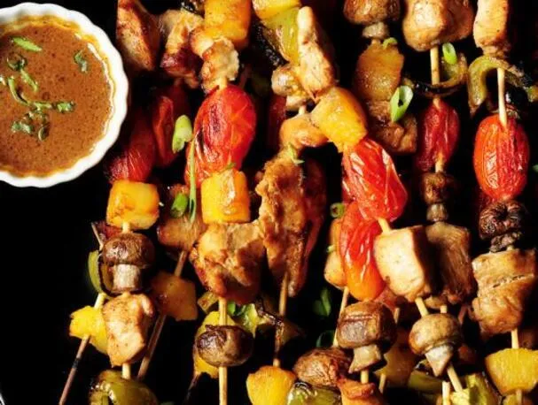 Spiedini di pollo alla griglia