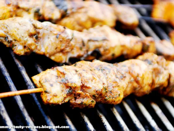 Spiedini di pollo alla griglia