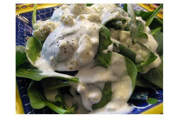 Condimento leggero al formaggio erborinato e al latticello