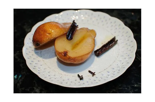 Pere al forno con miele