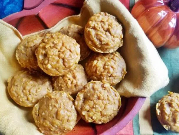 Muffin all'avena con zucca e sidro