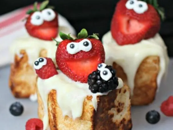 Torta Angelo Tostata con Fragole