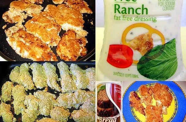 Bastoncini di pollo con salsa ranch